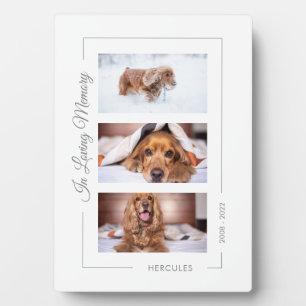 Gepersonaliseerde foto van Pet Memorial Collage Fotoplaat
