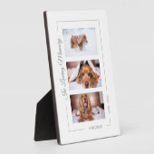 Gepersonaliseerde foto van Pet Memorial Collage Fotoplaat (Zijkant)