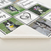 Gepersonaliseerde foto van Pet Memorial Collage Sherpa Deken (3/4)