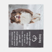 Gepersonaliseerde foto van Pet Memorial Fleece Deken (Voorkant)