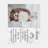 Gepersonaliseerde foto van Pet Memorial Fleece Deken (Voorkant)