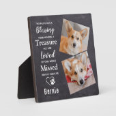 Gepersonaliseerde foto van Pet Memorial Pet Loss Fotoplaat (Voorkant)