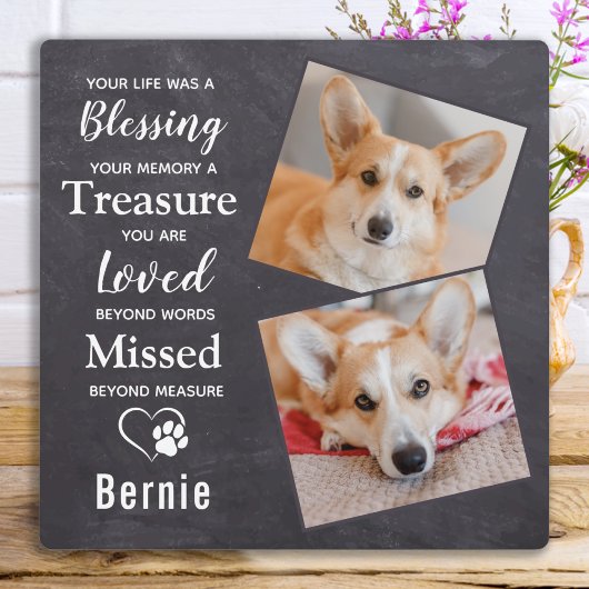 Gepersonaliseerde foto van Pet Memorial Pet Loss Fotoplaat