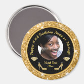 Gepersonaliseerde foto, Verjaardagsmagneten, voor Magneet (Voorkant / Achterkant)