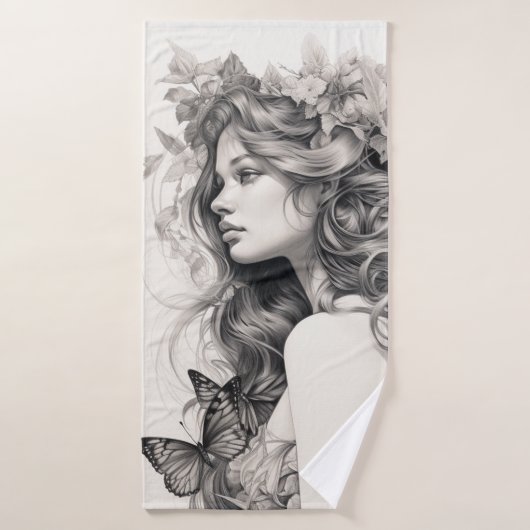 Gepersonaliseerde foto Voeg je eigen fotobad toe Badhanddoek (Badhanddoek)