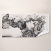 Gepersonaliseerde foto Voeg je eigen fotobad toe Badhanddoek (Badhanddoek)