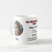 Gepersonaliseerde foto voor kantoormedewerker koffiemok (Voorkant links)