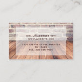 Gepersonaliseerde foto voor vloerbedekking visitekaartje (Achterkant)