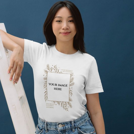 Gepersonaliseerde foto Vrouwen TShirt Sjabloon