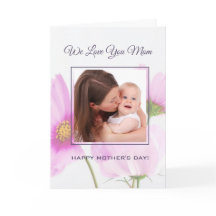 Gepersonaliseerde foto We Love You Mom Moederdag