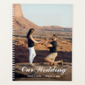 Gepersonaliseerde foto wekelijkse maandelijkse bru planner (Voorkant)