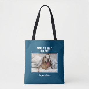 Gepersonaliseerde Foto Werelden Beste Hond Mama Tote Bag