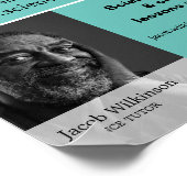 Gepersonaliseerde foto, Wetenschapscursus Adverter Poster (Hoek)