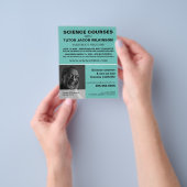 Gepersonaliseerde foto, wetenschapscursus omkeren flyer (Hand)