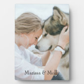 Gepersonaliseerde foto Wood Keepsake Fotoplaat (voorkant)