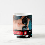 Gepersonaliseerde foto, YouTube - Vlogger Adverter Koffiemok (Center)