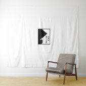 Gepersonaliseerde foto zakelijke bedrijfsnaam wandkleed (In Situ (horizontaal))