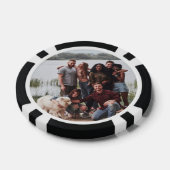 Gepersonaliseerde foto Zwart genummerd 100 Value s Poker Chips (Enkel)
