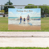 Gepersonaliseerde fotobanner met aangepaste tekst spandoek (Insitu)