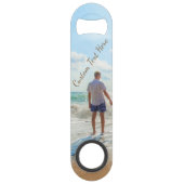 Gepersonaliseerde Fotobar Sleutel met Aangepaste T Speed Flessenopener (Achterkant)