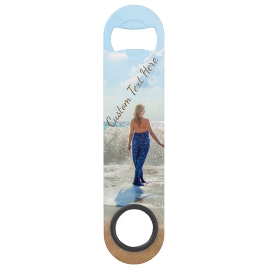 Gepersonaliseerde Fotobar Sleutel met Aangepaste T Speed Flessenopener (Voorkant)