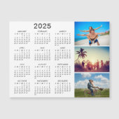 Gepersonaliseerde Fotocollage 2025 Kalender Magnee (Voorkant)