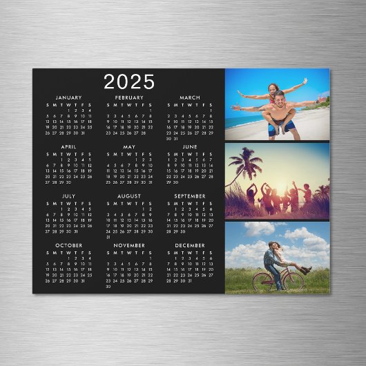 Gepersonaliseerde Fotocollage 2025 Kalender Magnee