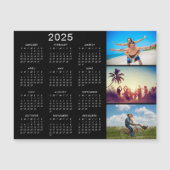 Gepersonaliseerde Fotocollage 2025 Kalender Magnee (Voorkant)