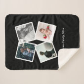 Gepersonaliseerde fotocollage 4 foto sherpa deken (Voorkant (horizontaal))