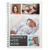 Gepersonaliseerde Fotocollage Aangepaste DIY Notitieboek (Voorkant)