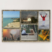 Gepersonaliseerde Fotocollage Aangepaste Jigsaw Pu Legpuzzel (Horizontaal)