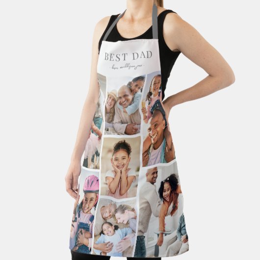 Gepersonaliseerde Fotocollage Dad Schort (Insitu)