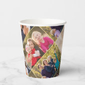 Gepersonaliseerde Fotocollage Feest Papieren Beker (Achterkant)
