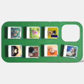 Gepersonaliseerde Fotocollage Groene Girly Trendy  Case-Mate iPhone Case (Achterkant (horizontaal))