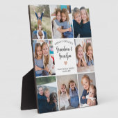 Gepersonaliseerde Fotocollage Grootouders Modern Fotoplaat (Zijkant)