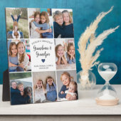 Gepersonaliseerde Fotocollage Grootouders Modern Fotoplaat (Zijkant)