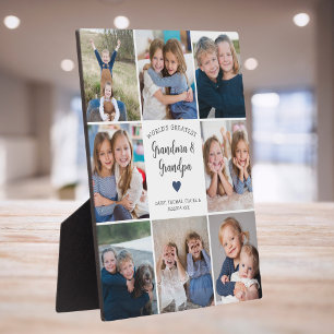 Gepersonaliseerde Fotocollage Grootouders Modern Fotoplaat