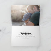 Gepersonaliseerde Fotocollage Happy Vaderdag love Kaart (Binnen)