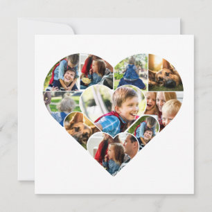 Gepersonaliseerde fotocollage Kaarten voor elke ge