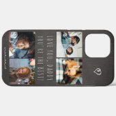 Gepersonaliseerde fotocollage Love you Daddy-scrip Case-Mate iPhone Case (Achterkant (horizontaal))