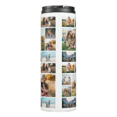 Gepersonaliseerde fotocollage met citaat thermosbeker (Achterkant)