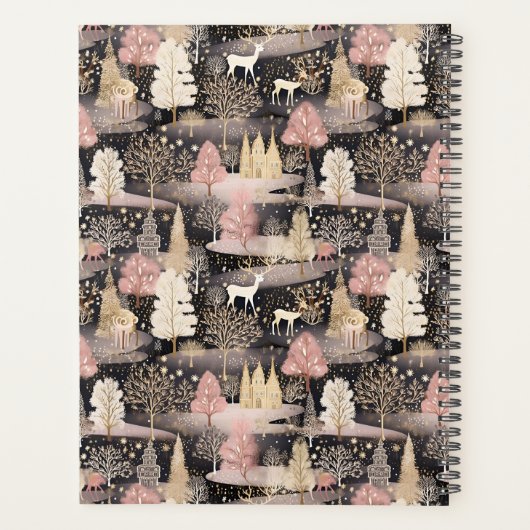 Gepersonaliseerde Fotocollage Moderne Kerstmis Planner (Achterkant)