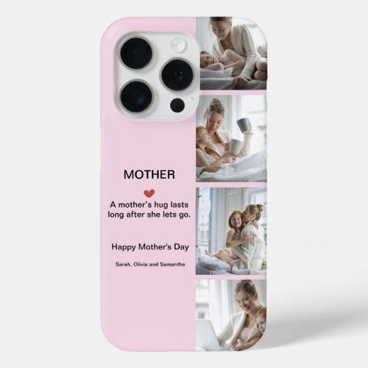 Gepersonaliseerde fotocollage | Moederdag Gift - Case-Mate iPhone Case (Achterkant)