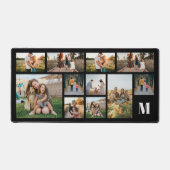 Gepersonaliseerde fotocollage monogram bureaumat (Voorkant)