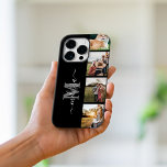 Gepersonaliseerde fotocollage monogram iPhone 15 pro max hoesje<br><div class="desc">Gepersonaliseerde foto Collage Monogram iPhone Case</div>