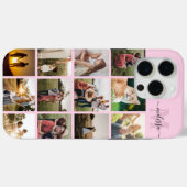 Gepersonaliseerde fotocollage monogram Case-Mate iPhone case (Achterkant (horizontaal))