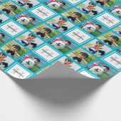 Gepersonaliseerde Fotocollage Monogram Initiaal Na Cadeaupapier (Hoek)