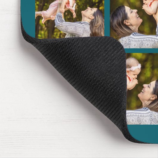 Gepersonaliseerde Fotocollage Mousepad – Custom Gi Muismat (Hoek)