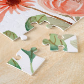 Gepersonaliseerde fotocollage Nana oma's tuin Legpuzzel (Zijkant)