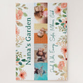 Gepersonaliseerde fotocollage Nana oma's tuin Legpuzzel (Verticaal)